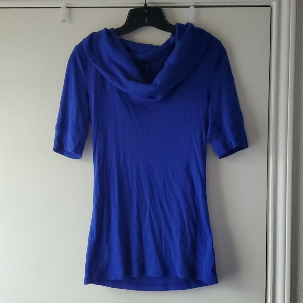 Cowl Neck Short Sleeve Blouse